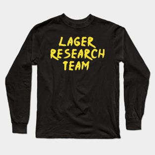 I love beer lager research team funny present Long Sleeve T-Shirt